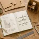 formation meubles en cartons atelier cartonnage