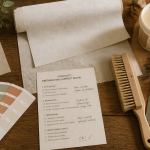 inconvénients papier peint intissé sur table avec outils