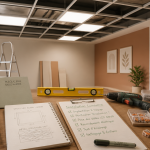 luminaire faux plafond outils installation