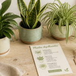 plantes d'interieur depolluante pots table