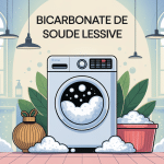 bicarbonate de soude lessive machine à laver visuel SEO