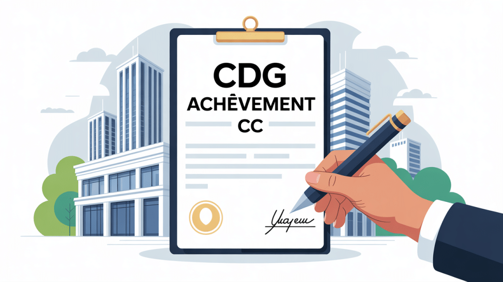 cdg achevement cc sécurise vente VEFA