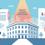 illustration vectorielle daact jamais déposée dossiers immobiliers