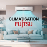 fujitsu climatisation unité en salon moderne