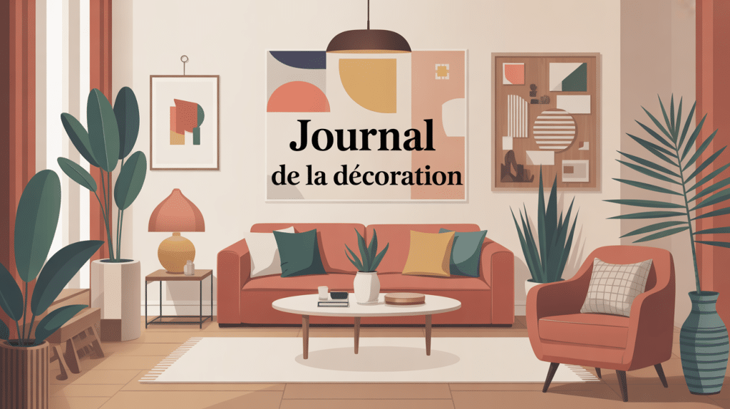 journal de la décoration illustration pièce tendance et créative