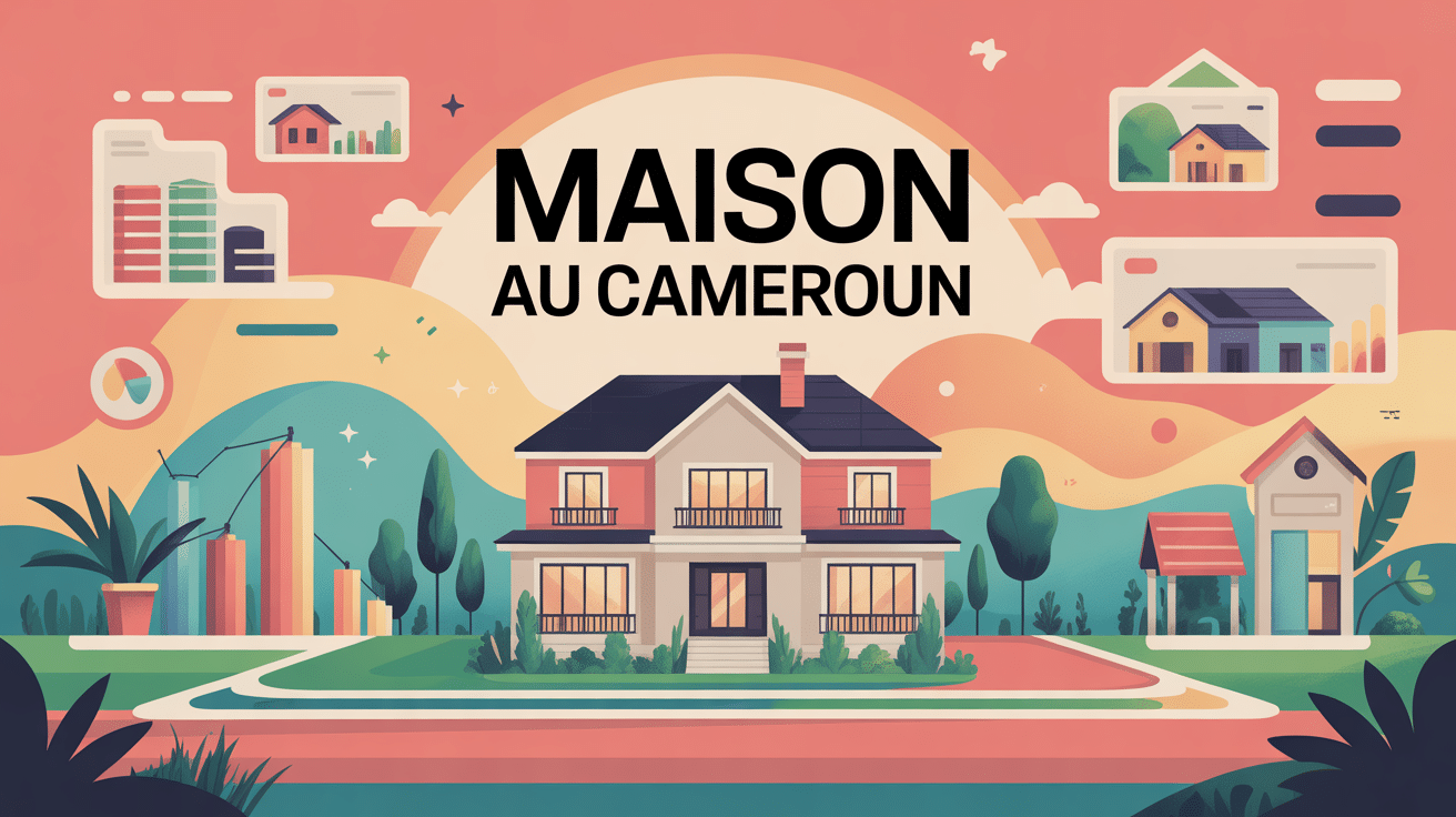 Vue globale marché immobilier maison au Cameroun