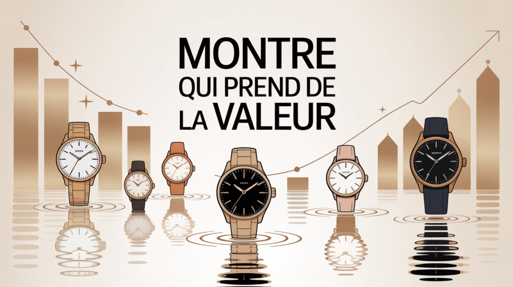 montre qui prend de la valeur illustration élégante