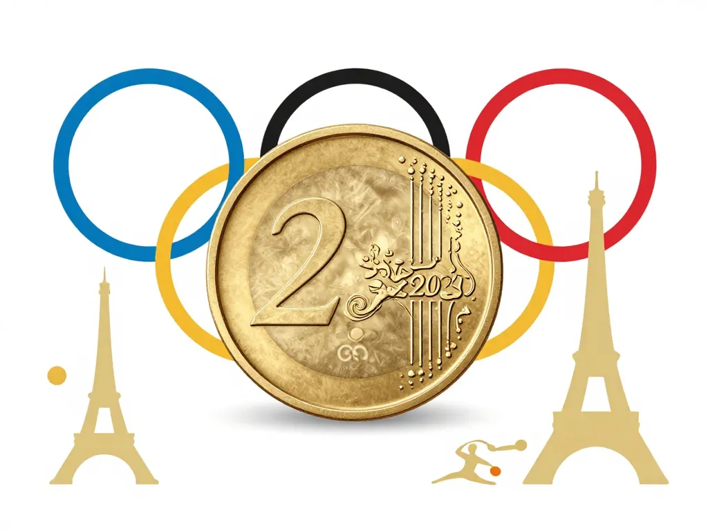 piece 2 euros jo 2024 valeur et design olympique
