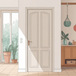 porte balai mural moderne organisé sur un mur lumineux