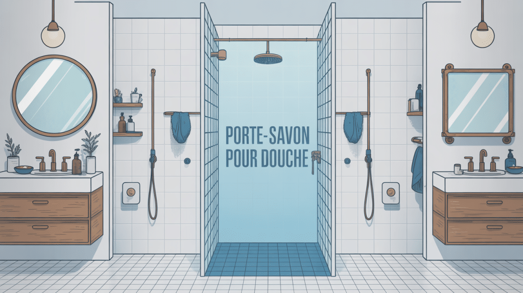 porte-savon pour douche différents modèles stylisés salle de bains