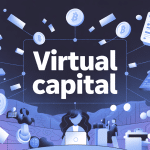 illustration moderne virtual capital actifs numériques