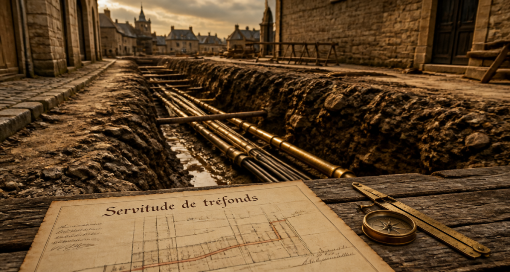 servitude de trefond tranchée terrain