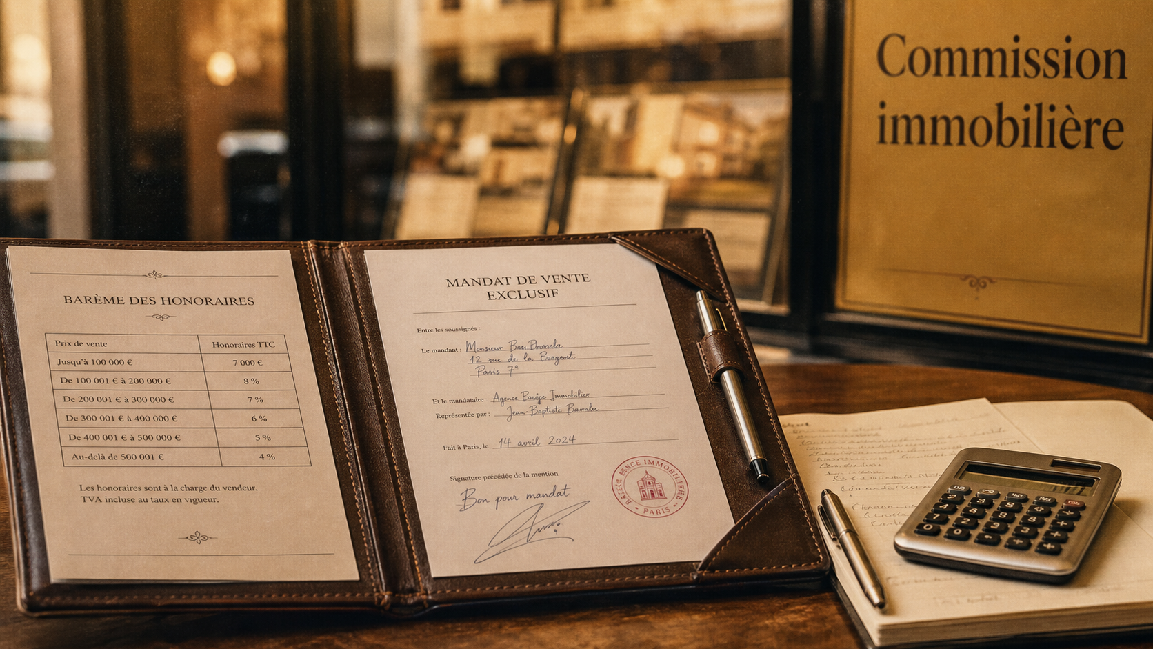 Commission agent immobilier : dossier et mandat d’agent immobilier