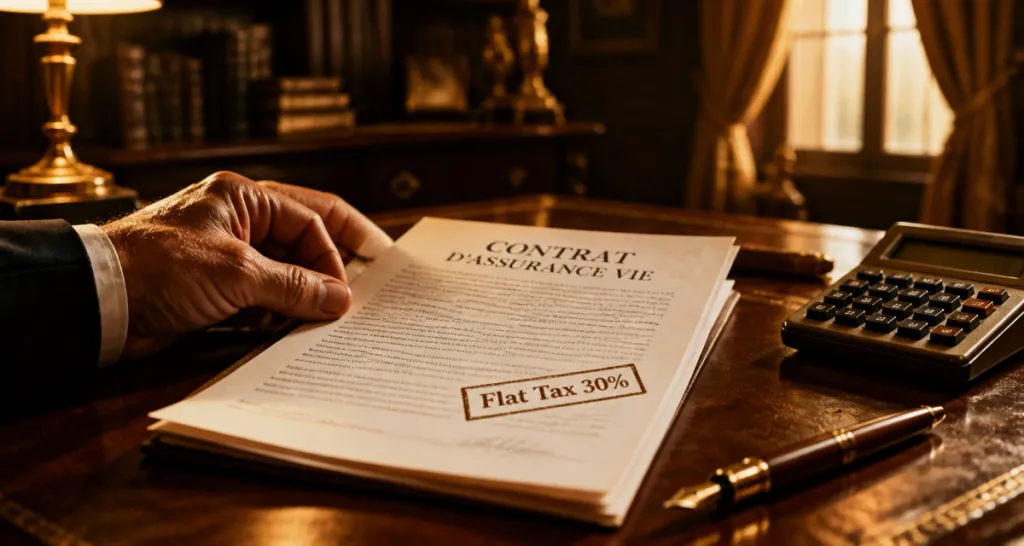 flat taxe assurance vie contrat et calculatrice