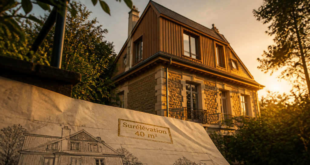 prix surélévation maison 40m2 surélévation bois contemporaine