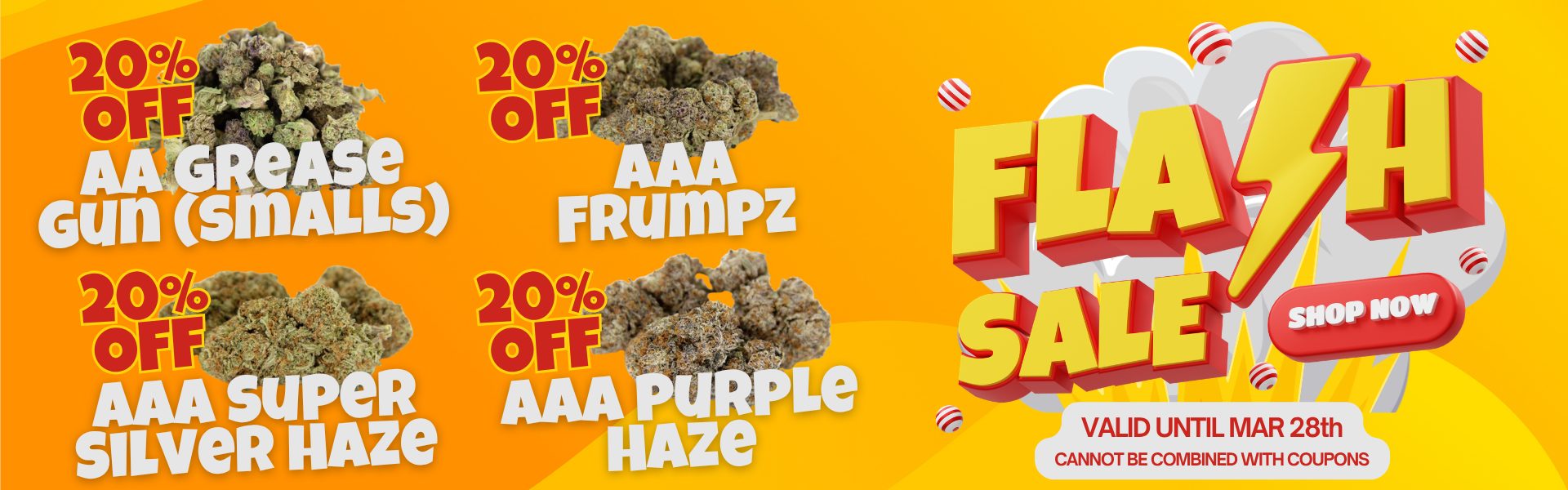 AA Grease Gun Small Cannabis Buds.