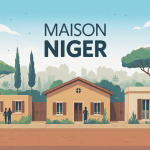 maison Niger vue générale quartier mixte moderne traditionnel