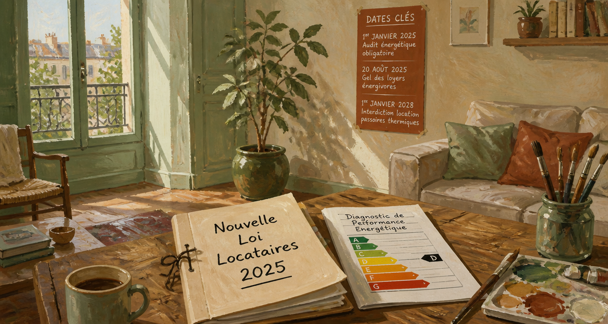nouvelle loi pour les locataires 2025 dossier DPE salon