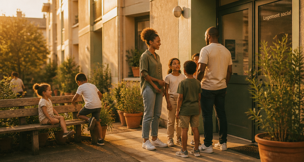 qu est ce qu un logement social cour immeuble