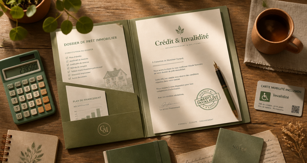 credit immobilier invalidité dossier sur bureau