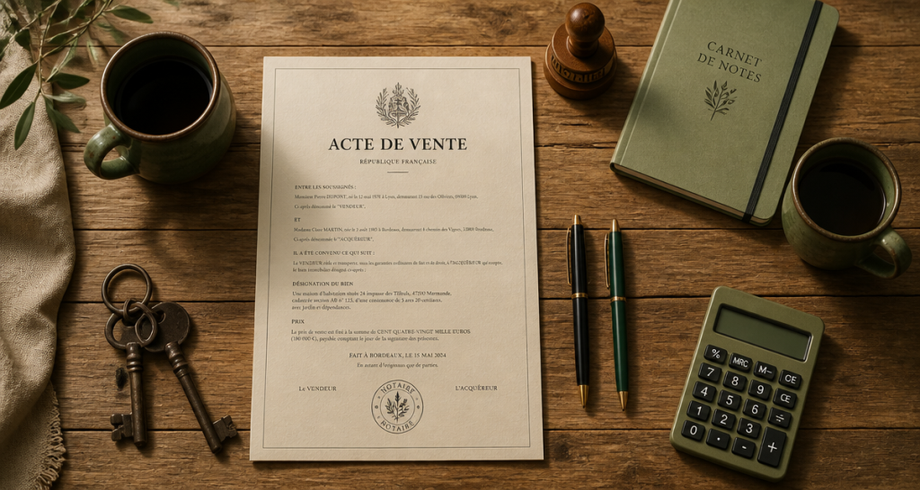pacs avantage achat immobilier table acte vente
