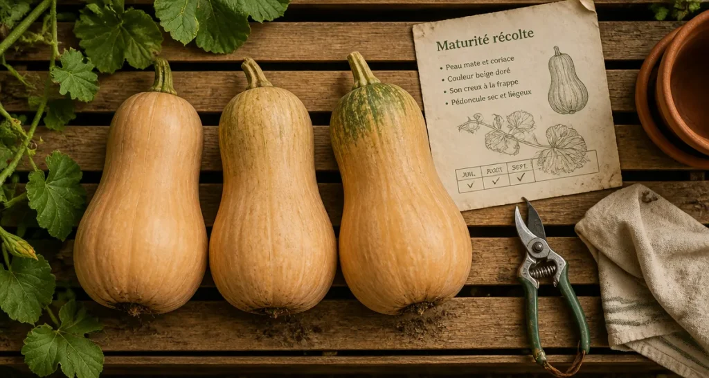 Quand cueillir les butternut : test de l’ongle et signes de maturité