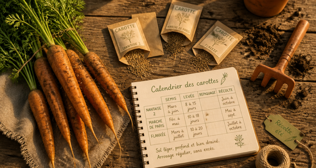 quand semer les carottes calendrier semis carottes