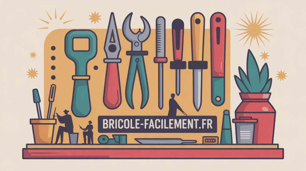 illustration bricolage bricole-facilement.fr avec outils et atelier