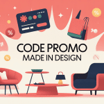 illustration code promo made in design panier et mobilier