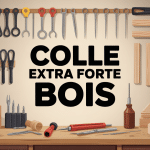 établi menuisier avec colle extra forte bois, outils et assemblages