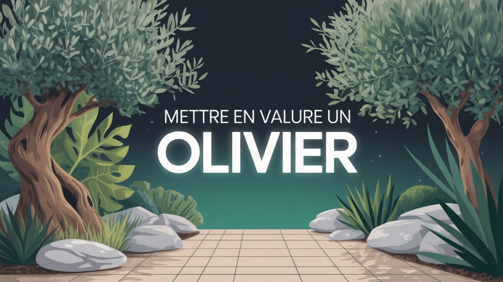 comment mettre en valeur un olivier illustration jardin méditerranéen