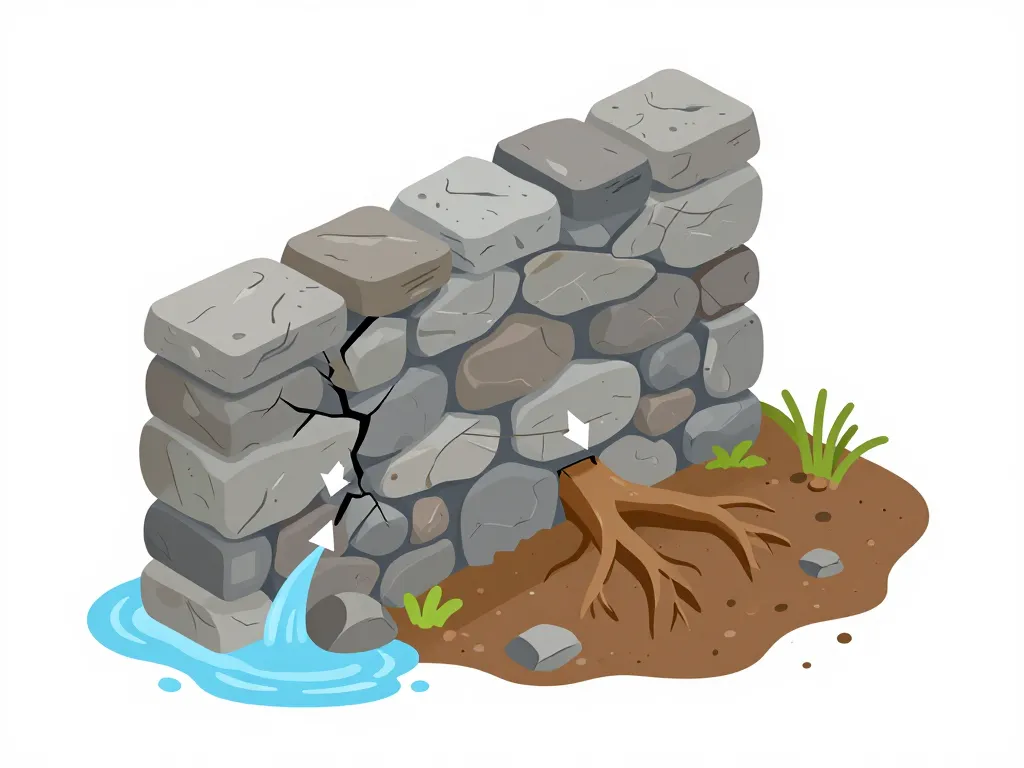 consolider un mur en pierre qui penche causes principales