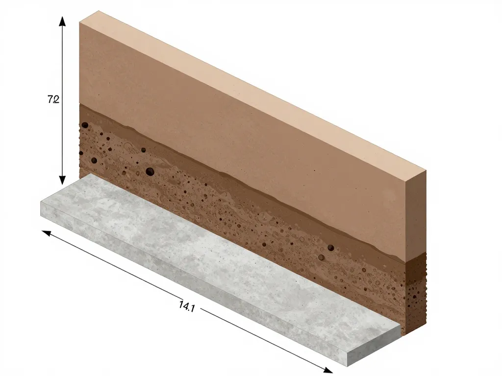 fondation mur soutenement 2m schema dimensions et sol