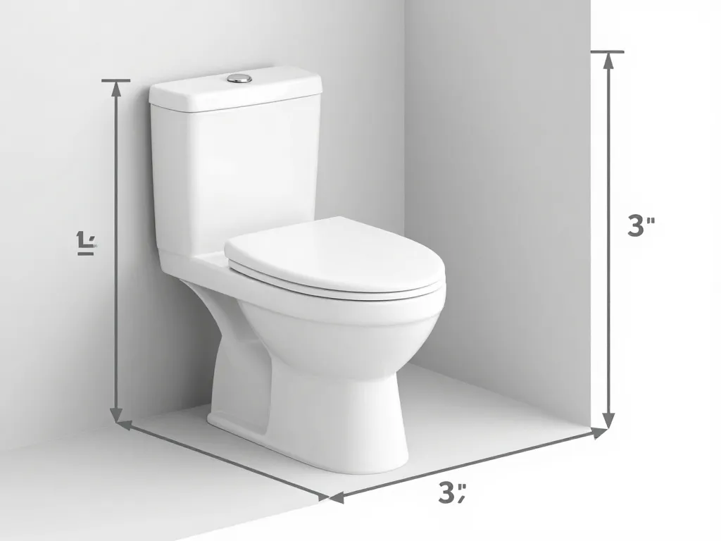schema hauteur evacuation wc standard