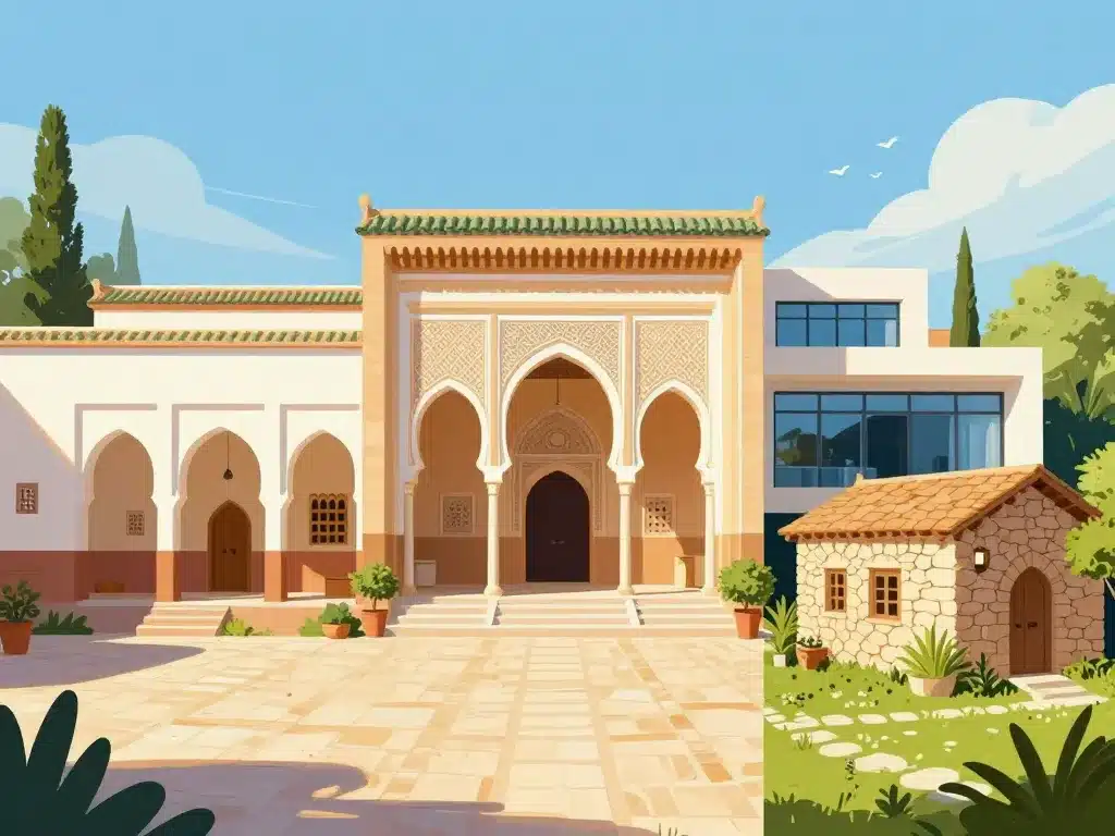 Différents styles maison algerienne traditionnelle moderne rurale