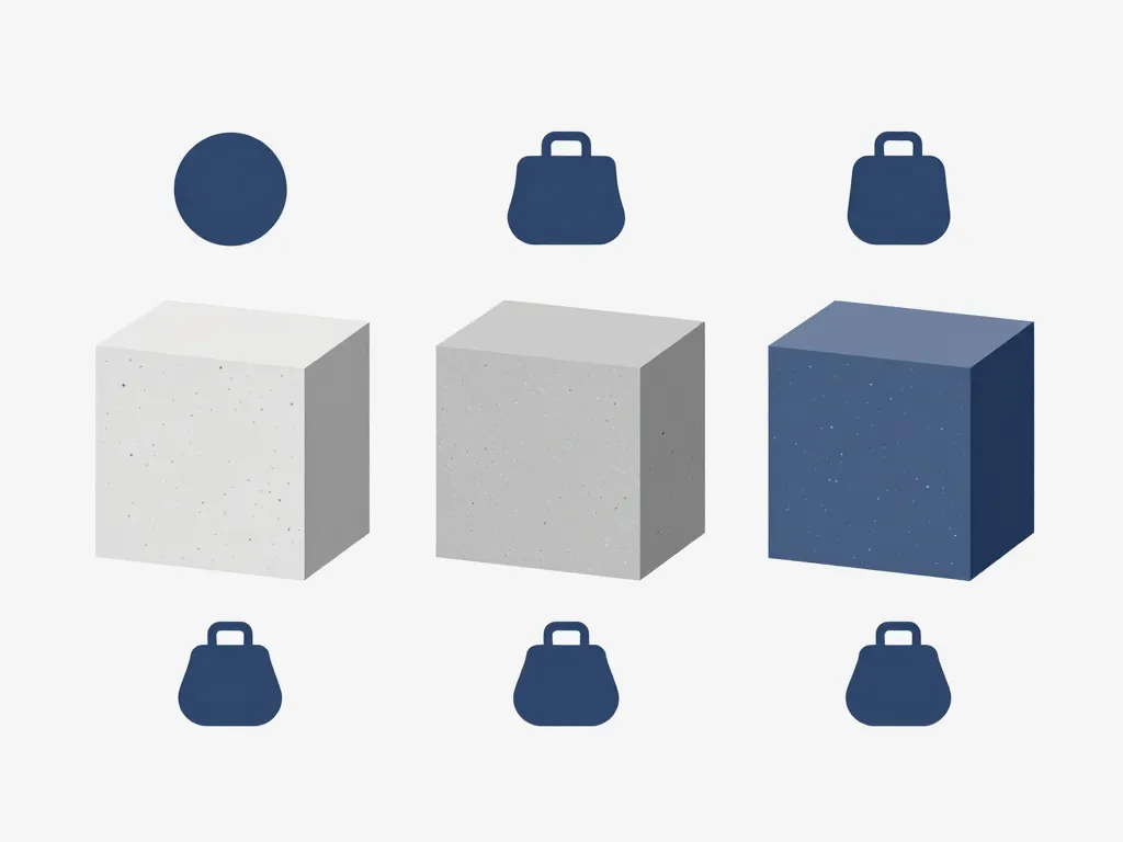 masse volumique béton comparatif classes légers courants lourds