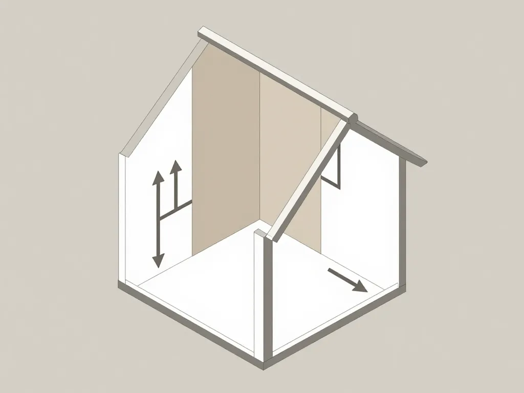 schéma mur refend porteur explication structurelle