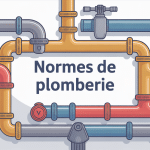 Schéma des normes de plomberie en France