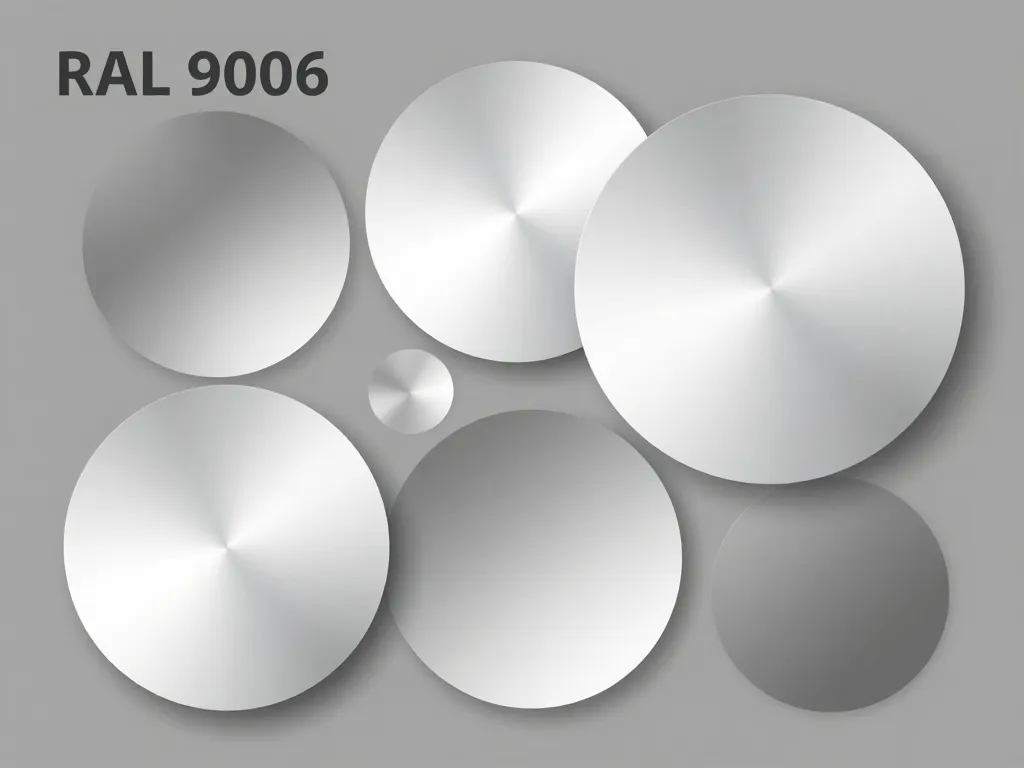 schéma ral colour 9006 propriétés métalliques