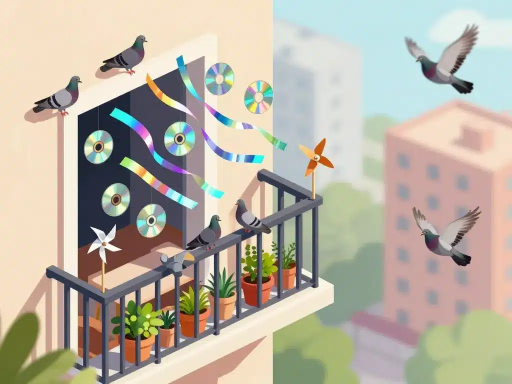 recette de grand-mère pour faire fuir les pigeons astuces visuelles balcon