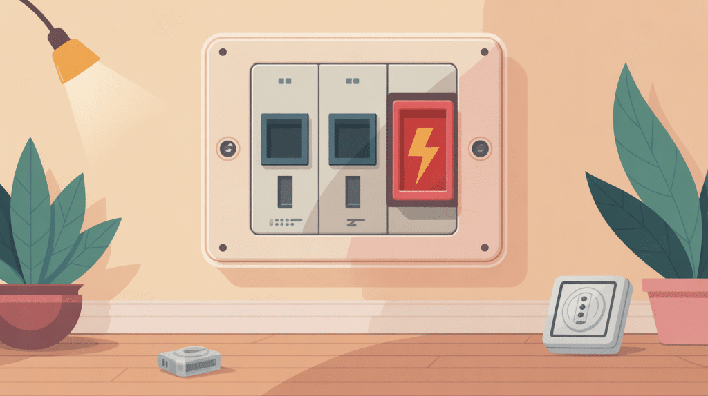 Illustration remplacement ancien tableau électrique avec fusible moderne
