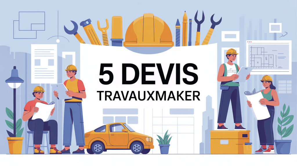 visuel travauxmaker.fr 5 devis comparaison offres travaux