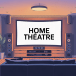 illustration tv and home theatre salon moderne