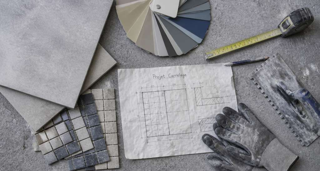 dalais-carreleur reussir sa renovation outils et echantillons carrelage