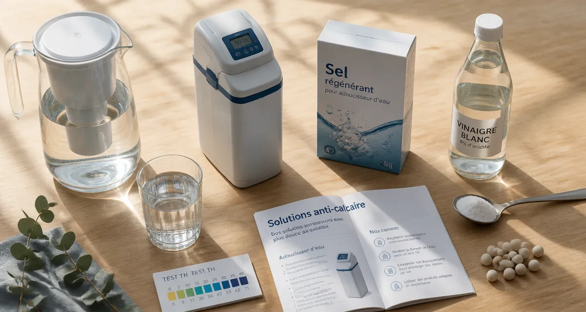 eau calcaire solution adoucisseur osmoseur sur table