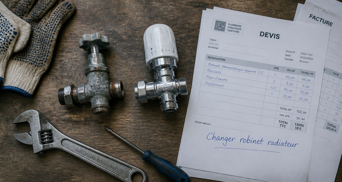 prix d un plombier pour changer un robinet de radiateur anciens et neufs outils