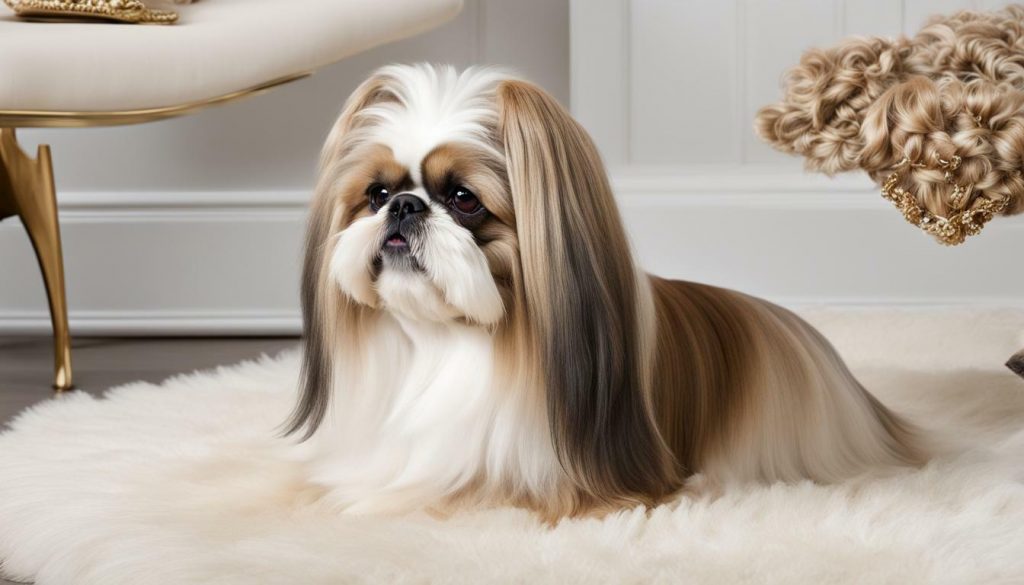 Shih Tzu chien qui ne perd pas ses poils