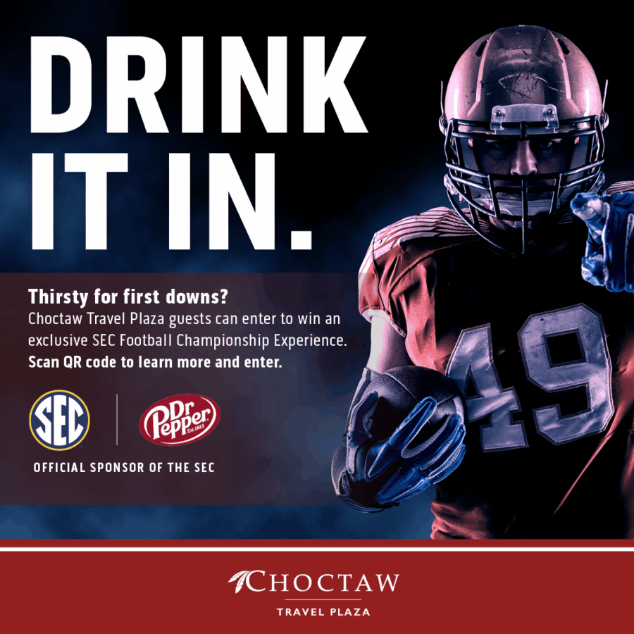 2025 Dr Pepper® Choctaw Travel Plaza SEC Championship Football Game Sweepstakes