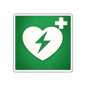 Adesivo di avvertimento del DAE