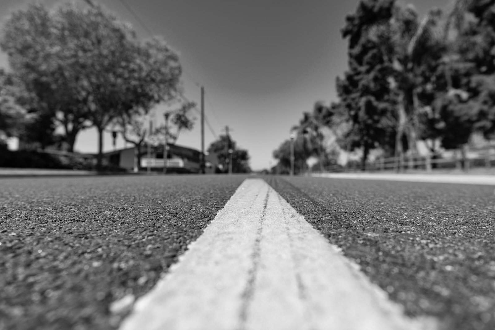 A line in the road